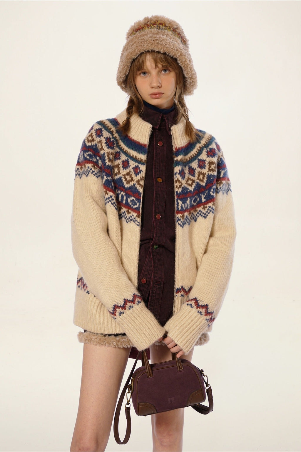 Vintage Fair Isle Knit Sweater image 2