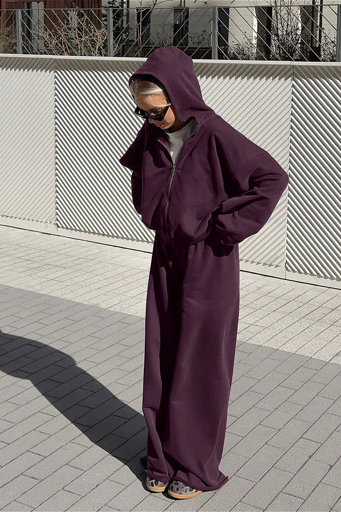 Vintage Hooded Sweatshirt and Jogger Two Piece Set image 3