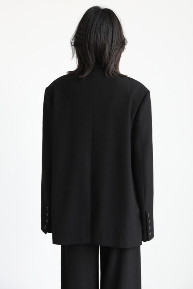 Belted Shoulder Detail Blazer image 11