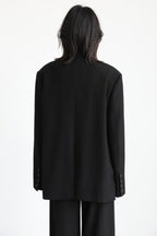 Belted Shoulder Detail Blazer image 11