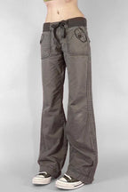 Multi Pocket Low Waist Bootcut Jeans image 2