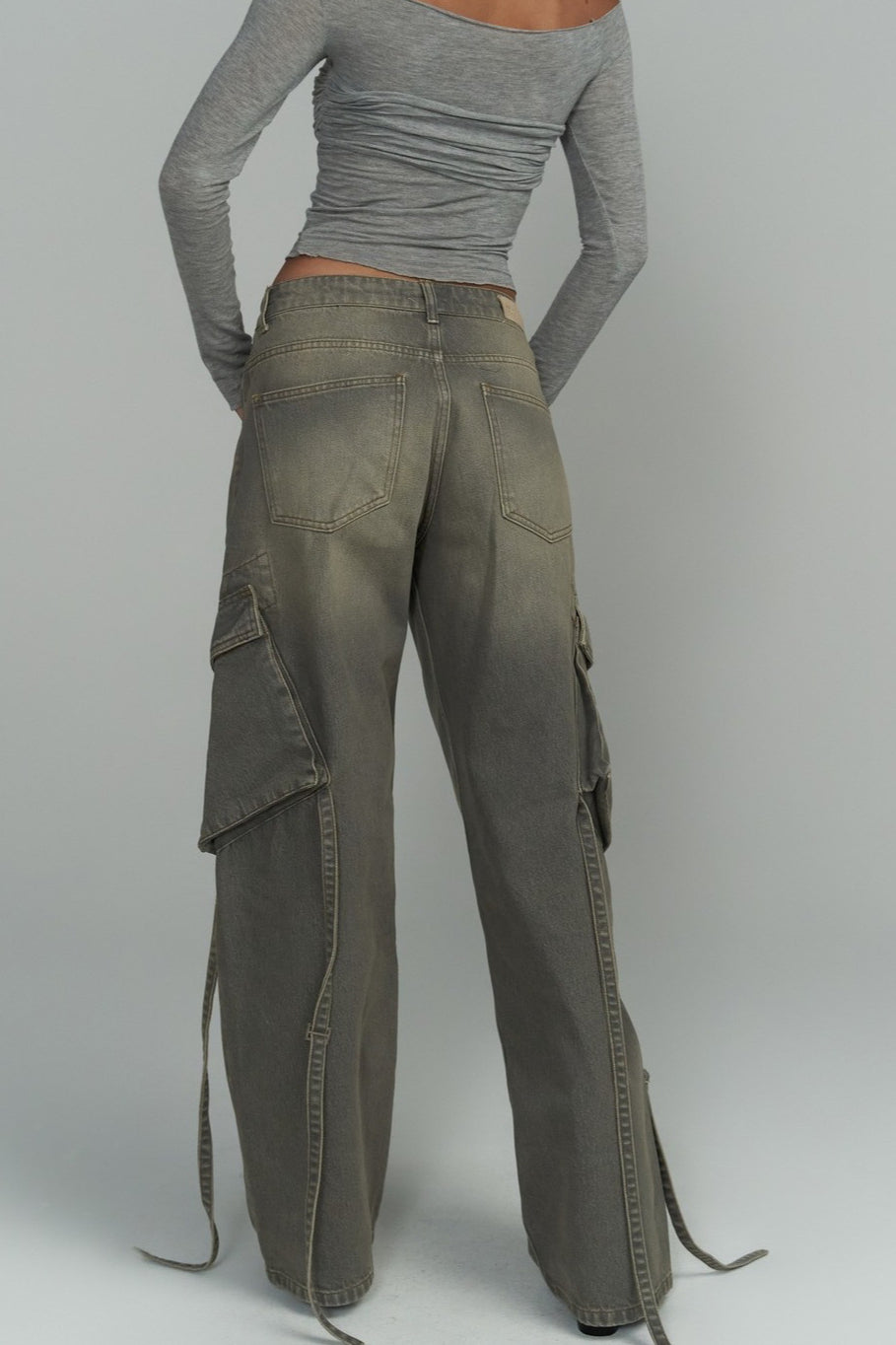 Vintage Patch Pocket Wide Leg Jean image 3