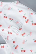 Romantic Pastoral Floral Print V Neck Mini Dress image 7