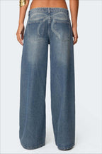 Loose Fit Printed Wide Leg Jean image 3