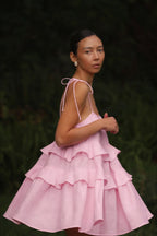 Ruffled Layer Backless Sleeveless Mini Dress image 13