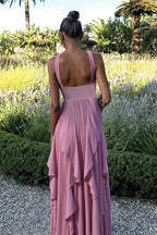 Elegant Backless Party Maxi Dress image 4