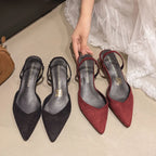 Anya Block Heel Sandals styled for Avrienne