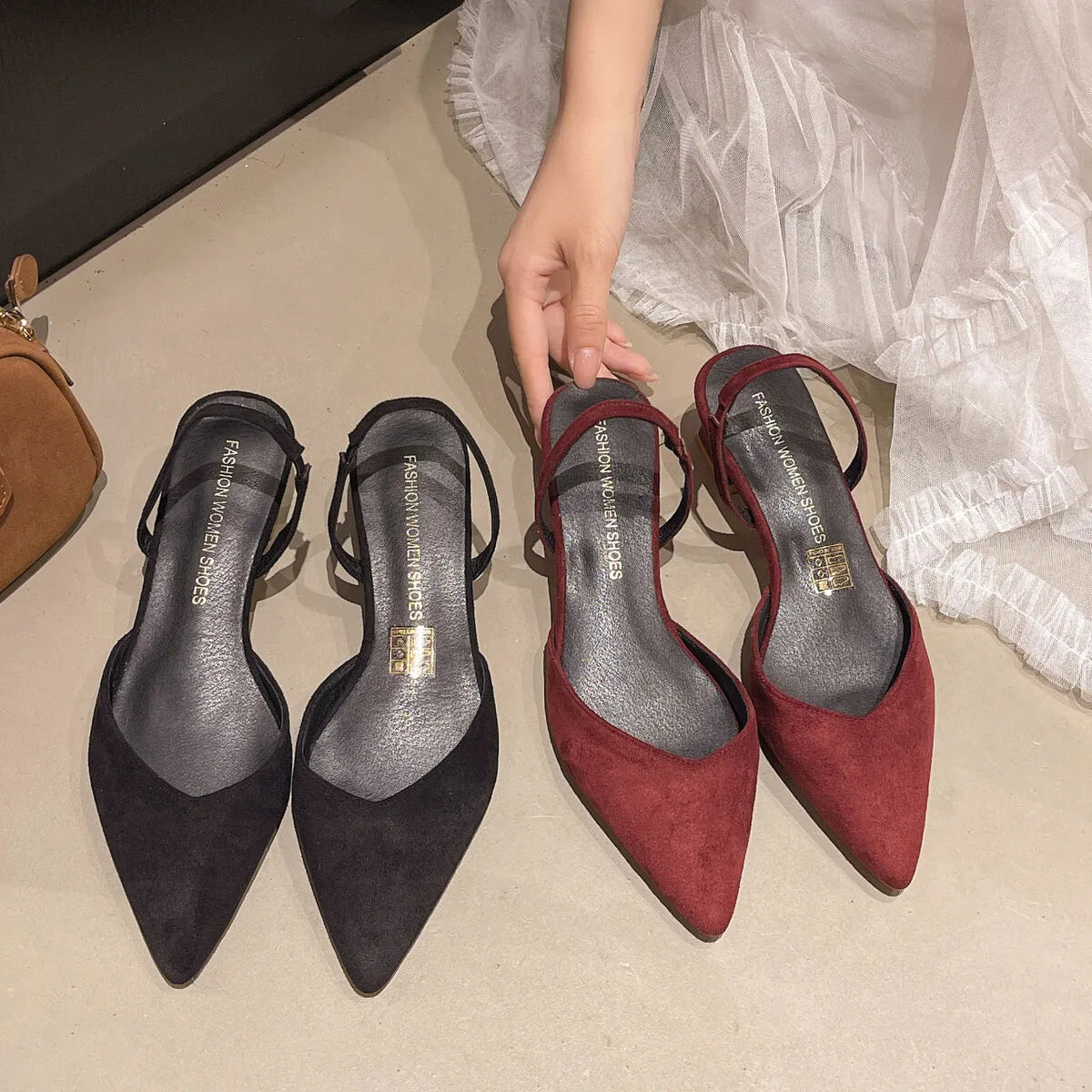 Anya Block Heel Sandals styled for Avrienne
