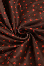 Puff Sleeve Polka Dot Color-Block Mini Dress image 4