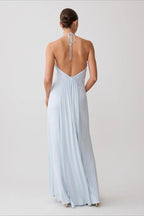 Halter Open Back Ruched Bodycon Mermaid Mini Dress image 5