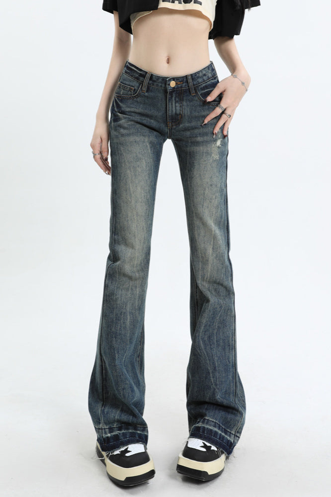 Slim Fit Low Waist Micro Flare Jeans image 2