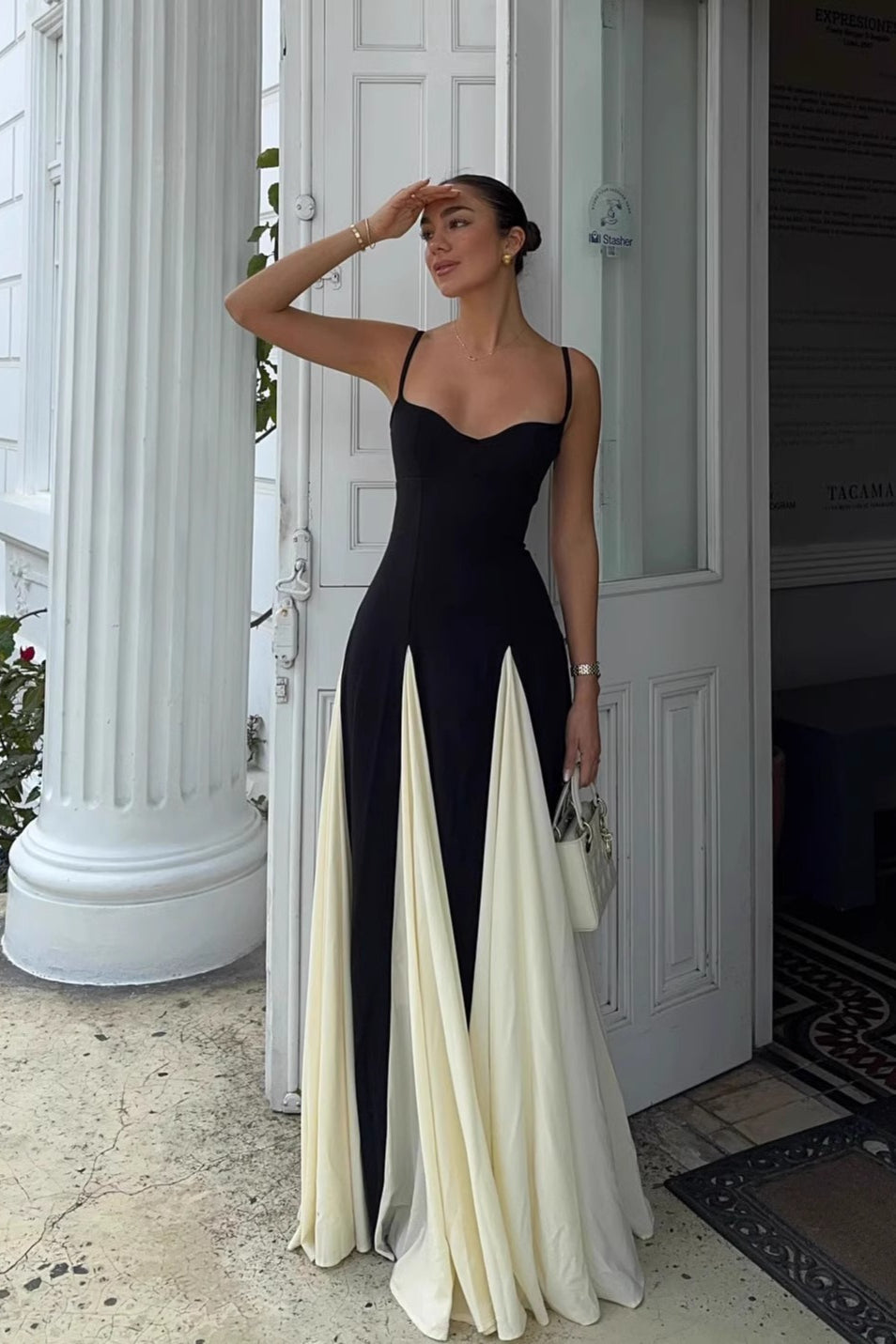 Colorblock Cami Maxi Dress image 7