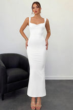 Backless Bow Slim Maxi Dress image 5