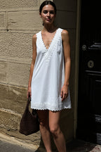 Chic Pure Cotton Spaghetti Strap Mini Dress image 4
