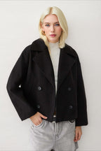 Oversized Lapel Wool Blend Jacket image 2