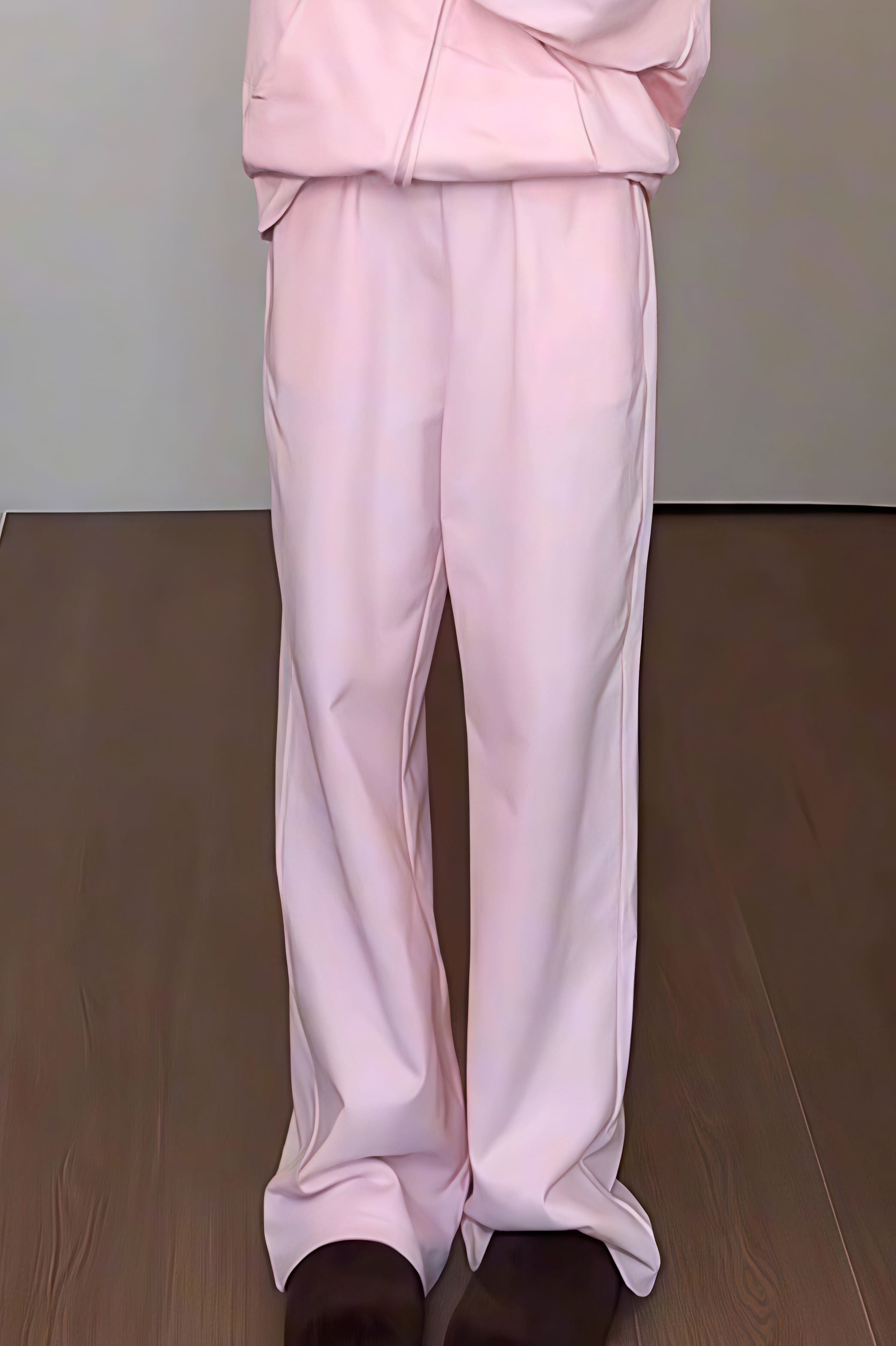 Retro Pink Relaxed Wide Leg Casual Pants image 4