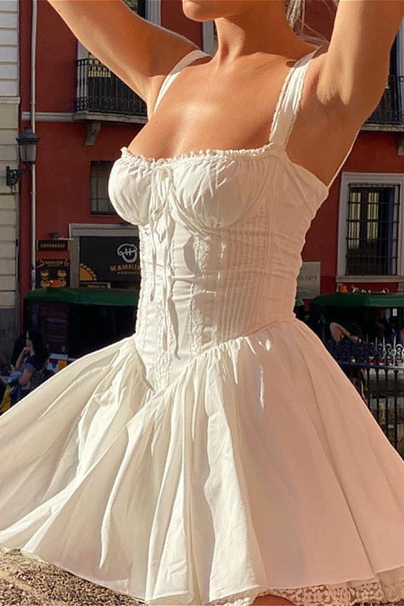 Lace Backless Cami Boho Dress image 1