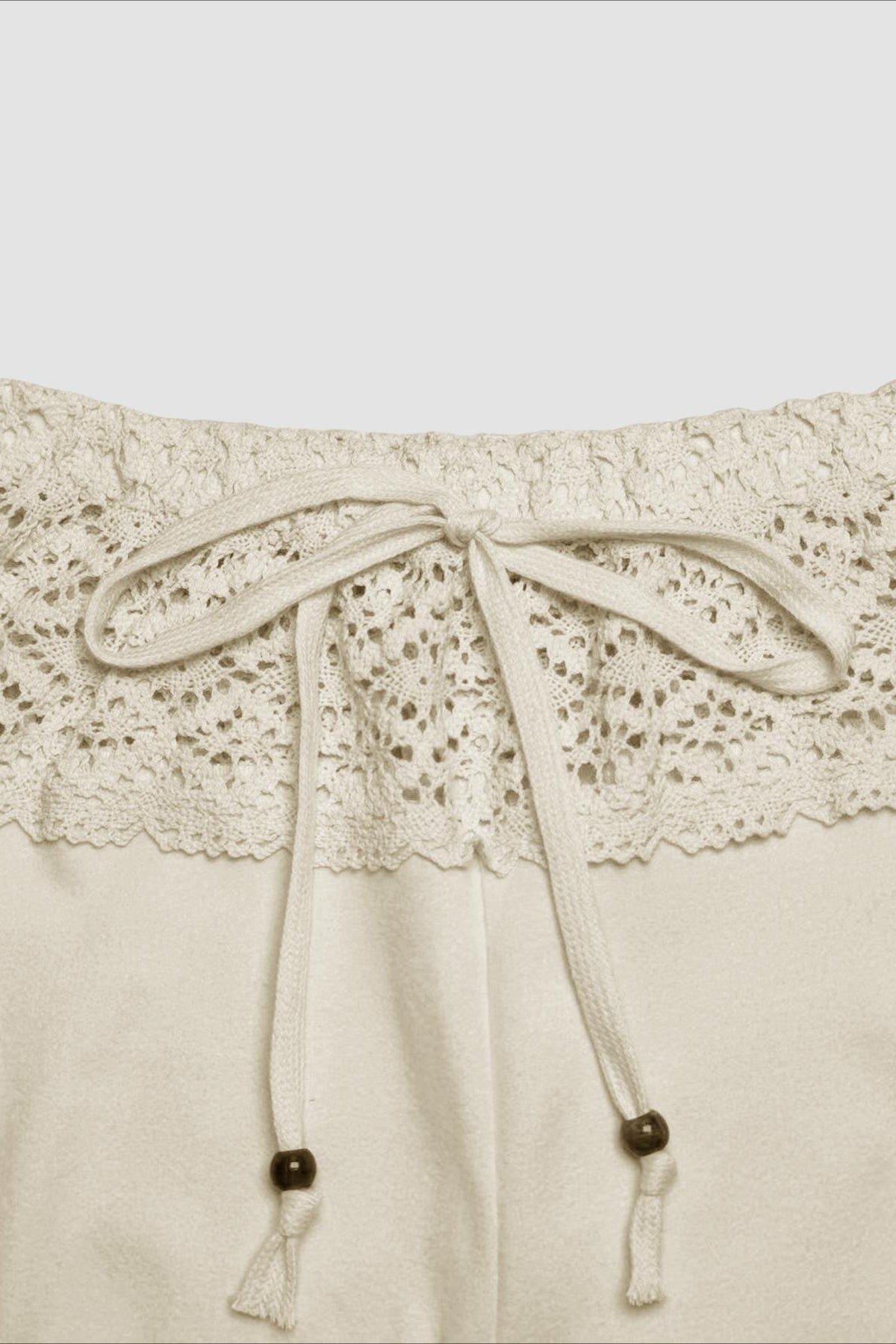 Splice Lace Waist Flared Pants image 6