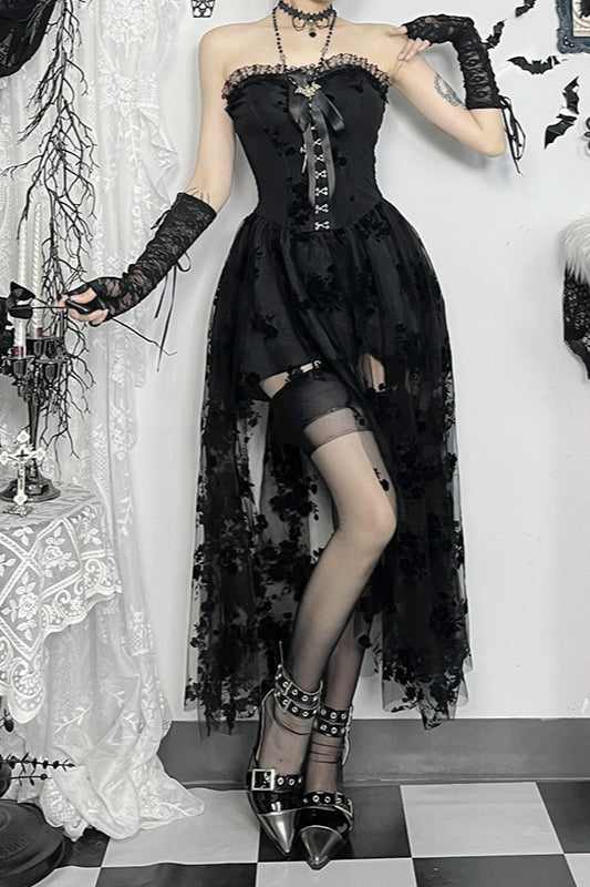 Sheer Lace Gothic Dress image 1