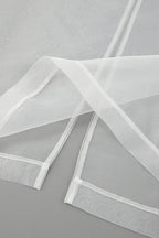 White High-Waist Split Maxi Skirt image 6