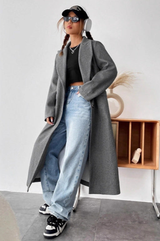 Minimalist Wool Duster Coat image 1
