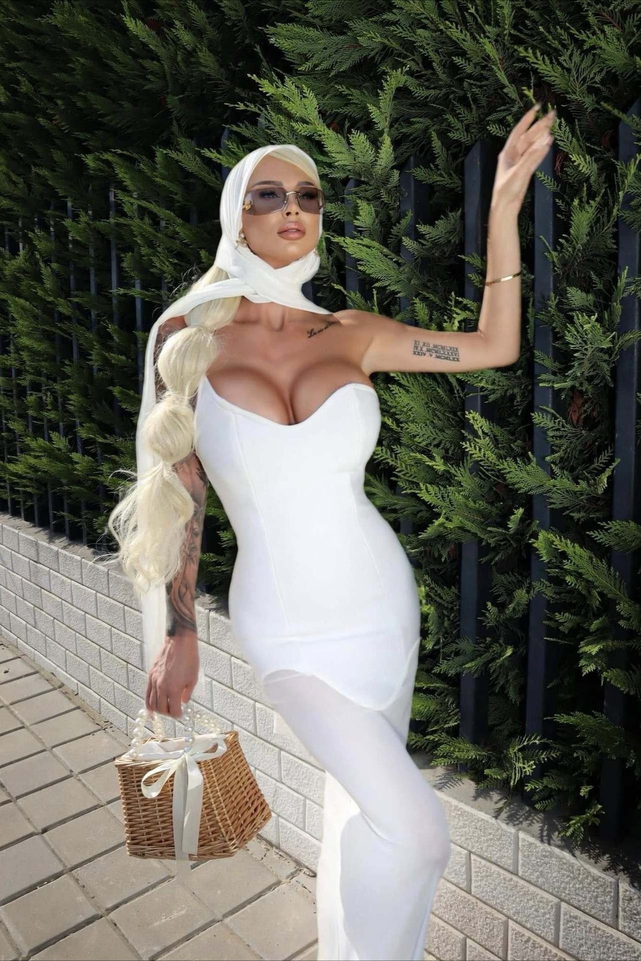 Draped Tie Sexy Mesh Patch Tube Prom Dress image 7