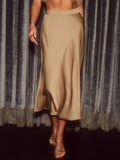 Diana Satin Skirt styled for Avrienne