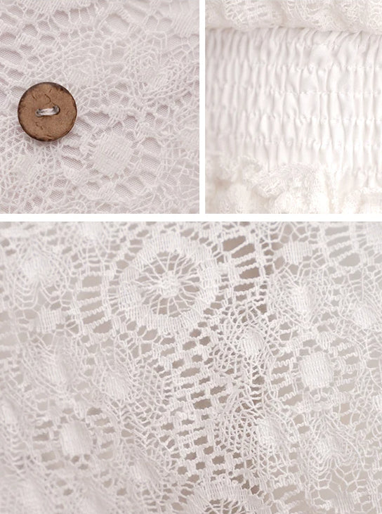 Lace V-Neck Ruffle Mini Boho Dress image 24