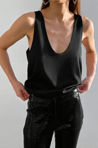 Chic Ice Silk Deep V Layering Cami Top image 5