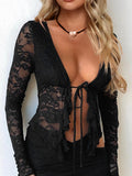 Lace Gown and Irregular Skirt Set image 5