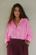 Fashion Solid Loose Casual Commuter Blouse image 13