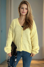 Relaxed V-Neck Cardigan image 9