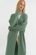 Oversized Long-Length Knit Cardigan image 7