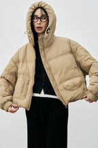Cropped Relaxed Fit Puffer Jacket image 7