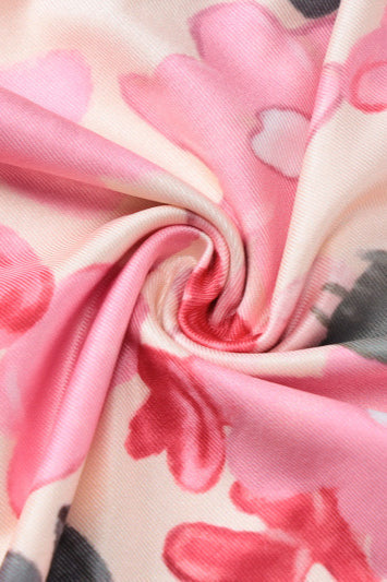 Slim Spaghetti Strap Printed Floral Dress image 4
