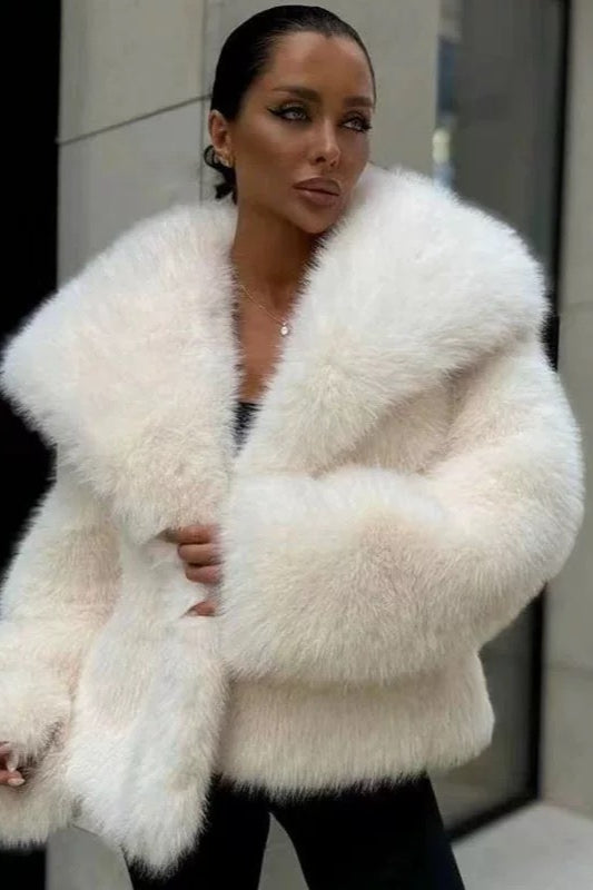 Thickened Faux Fur Winter Coat image 4