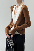 Patchwork Layered Halter Long Sleeve Tee image 10