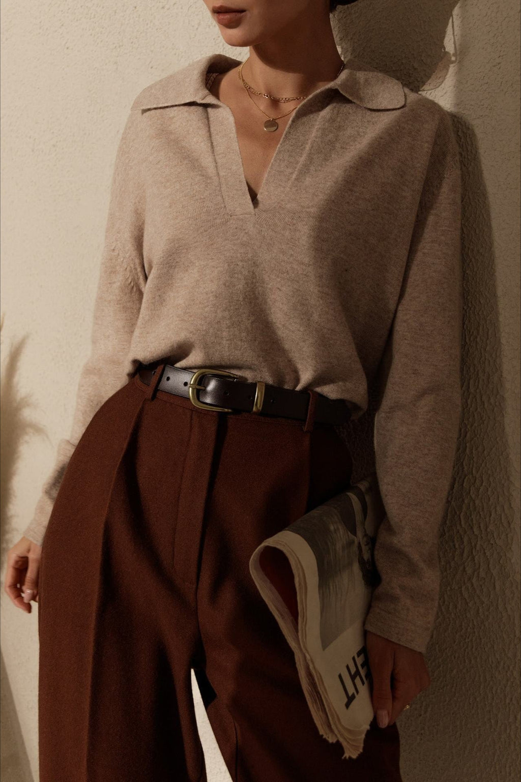 French-Style Lapel Knit Sweater image 7