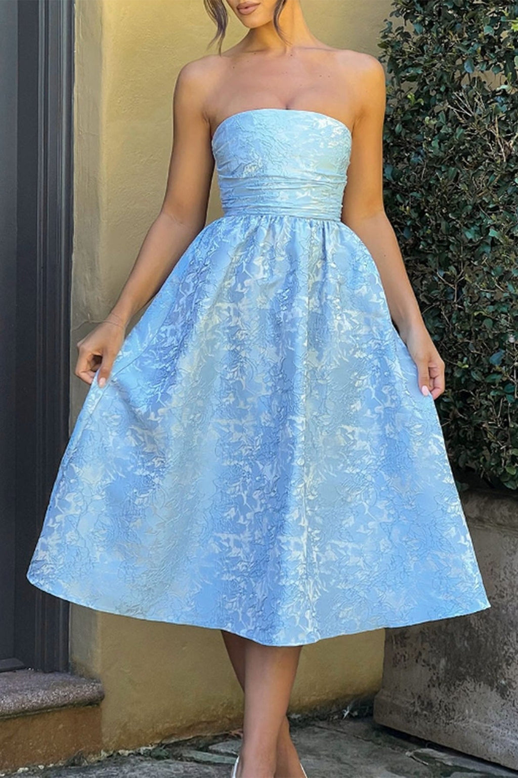 Strapless Elegant Party Dress image 1