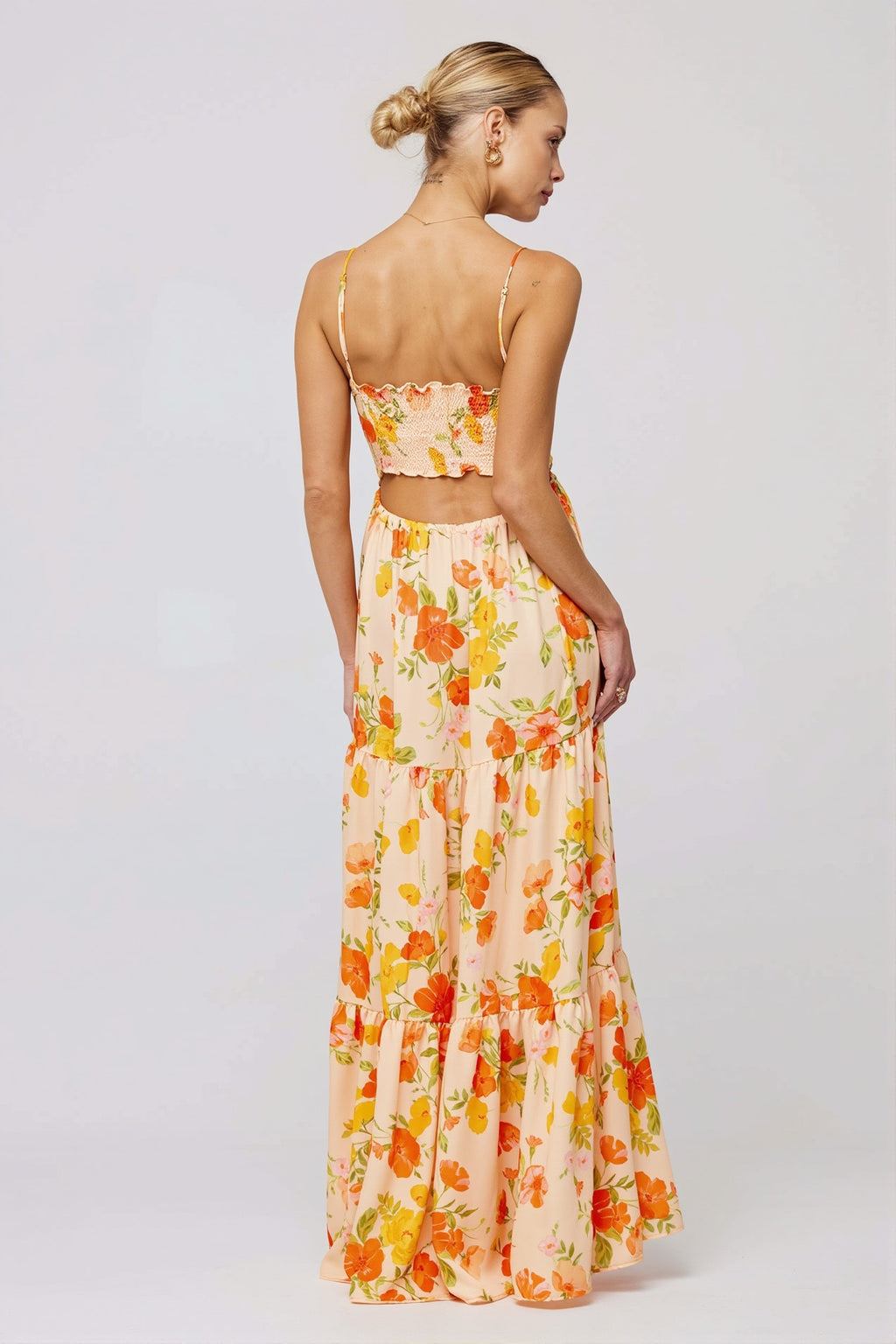Floral Splice Swing Cami Maxi Dress image 4