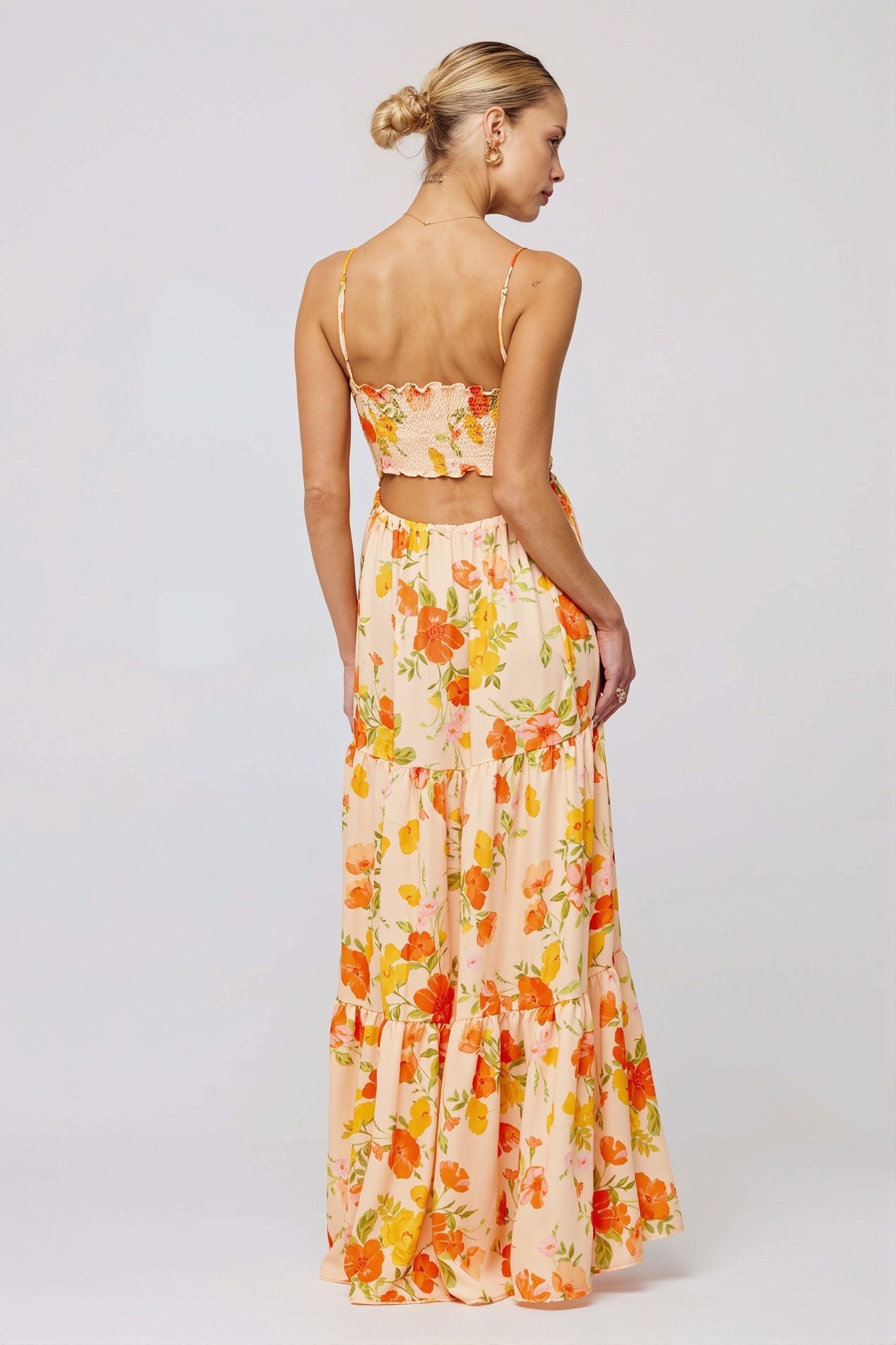 Floral Splice Swing Cami Maxi Dress image 4