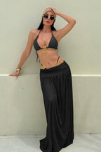 Ruched Fitted Three Piece Swim Set image 4