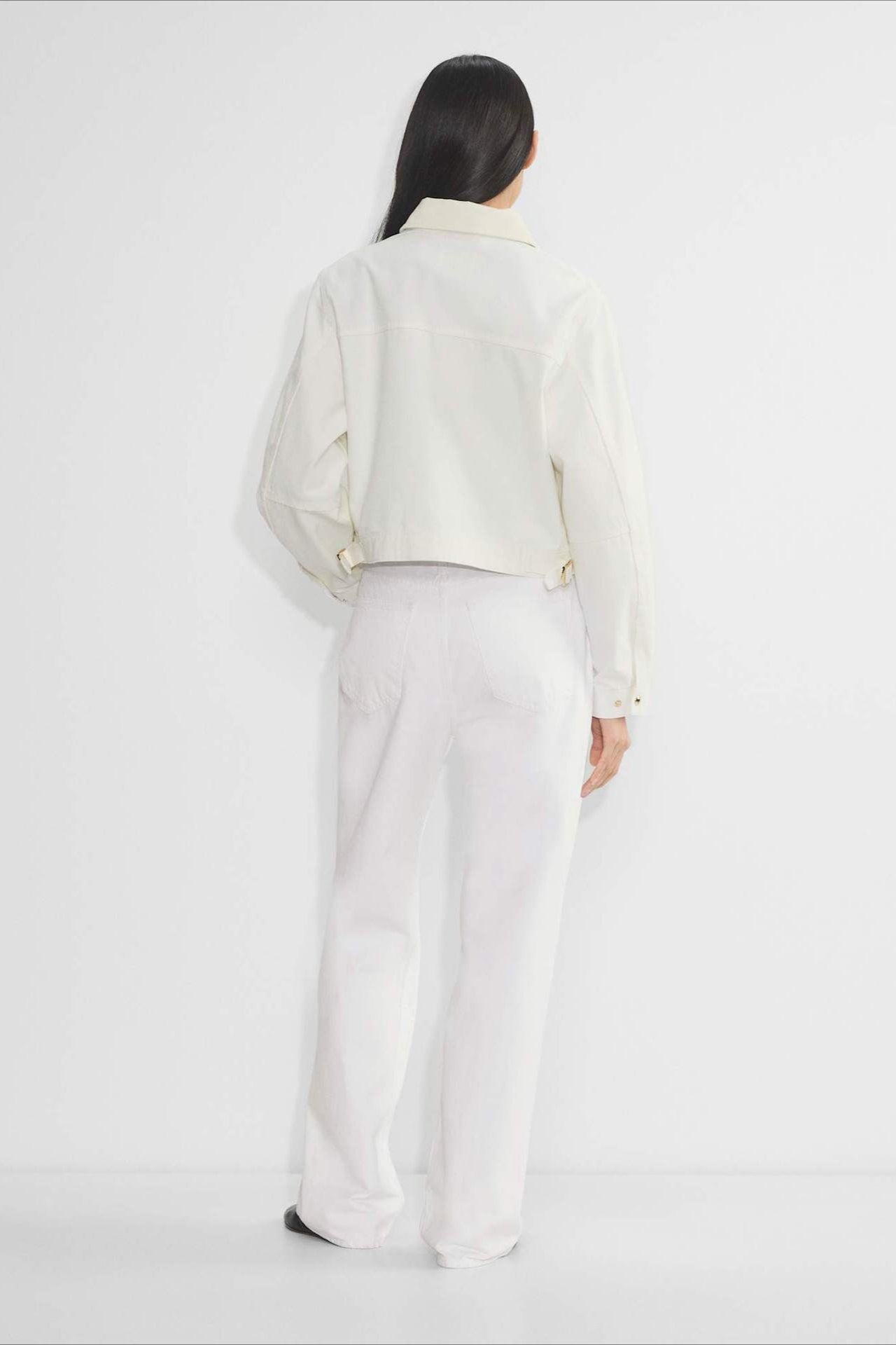 Cropped Utility Workwear Jacket image 13