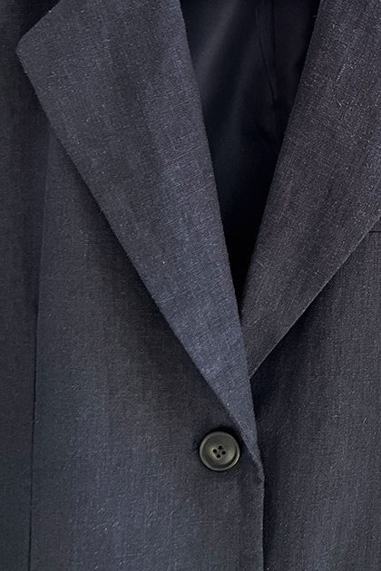 Casual Tencel Linen Suit Blazer image 13