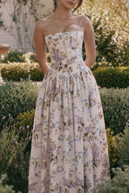 Elegant Gentle Floral Cami Fairy Maxi Dress image 6