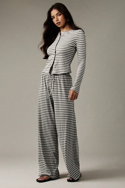 Stripe Button Cord Easy Two Piece Set image 16