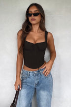 Elegant Sexy Versatile Lace Trim Cami Top image 7
