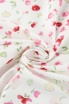 Puff Sleeve Slim Waist Long Floral Dress image 5