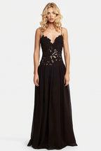 Elegant Lace Hollow Splice Chiffon Dress image 5
