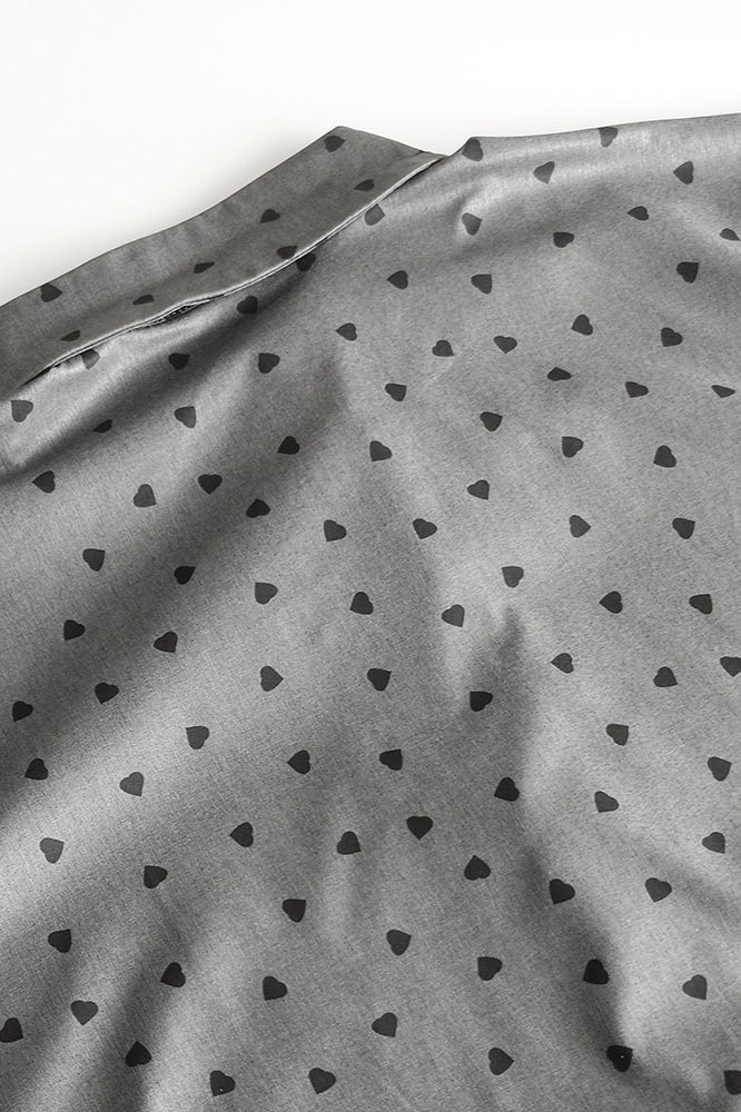 Lace Cuff Polka Dot Collar Blouse image 3